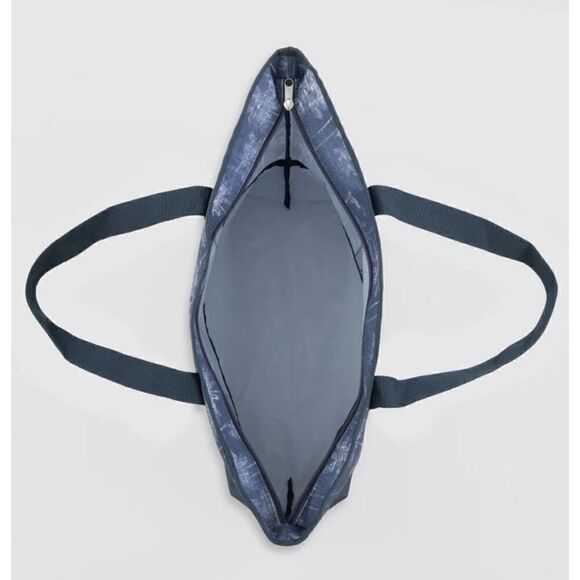 johnnie-O Men's Palm Print Zip Tote Bag in Indigo / New - Picture 3 of 5